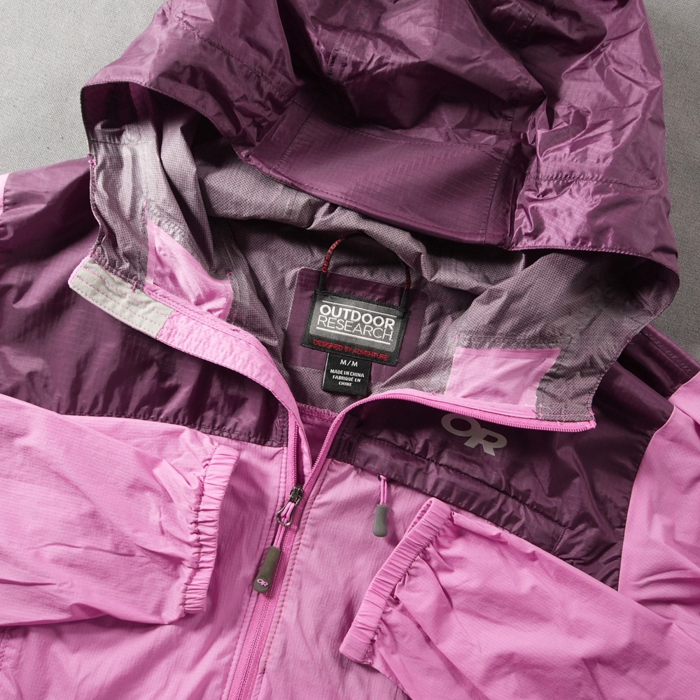 Outdoor Research Nylon Lightweight Purple Pink Womens Windbreaker Jacket M
